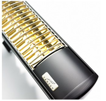 1201 Tansun infrared quartz linear heater with highly reflective long lasting aluminium reflector